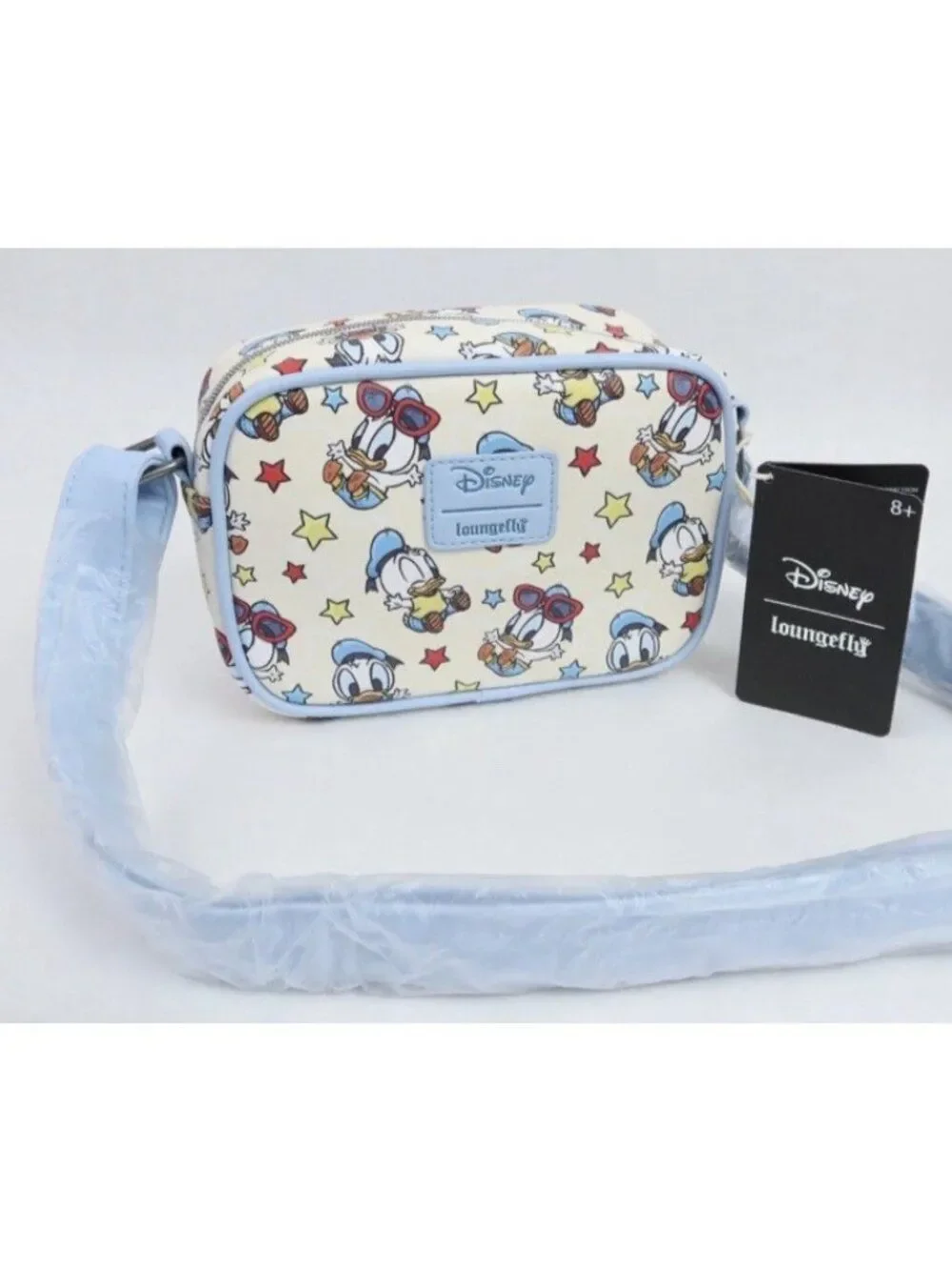 Loungefly Disney Baby Donald Duck Stars Camera Crossbody Bag NWT